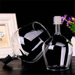 Wine Bottle Direct Drinking Glasses with Stopper