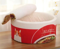 Instant Noodle Warm Dog Cat Nest Beds Cushion